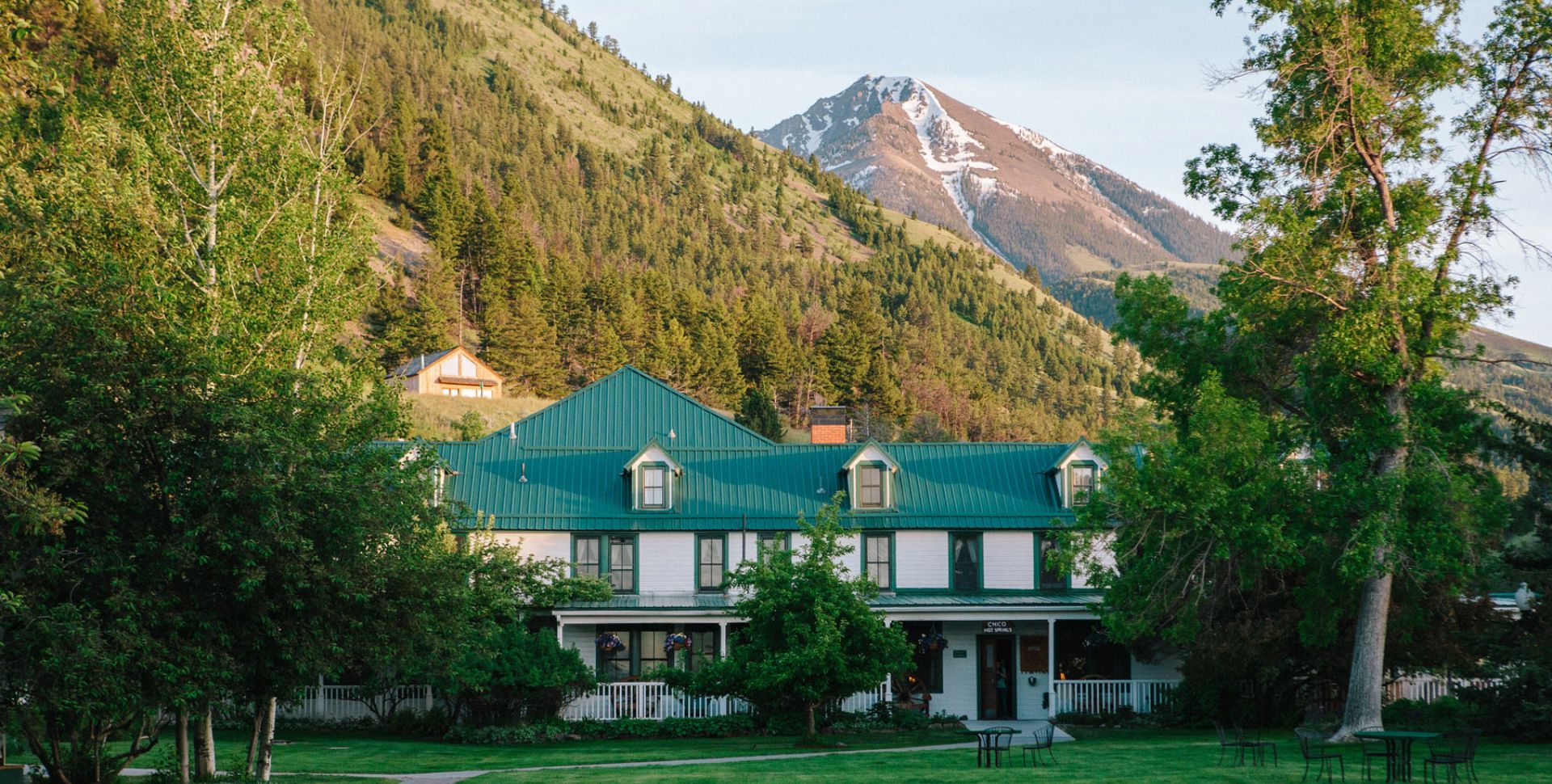 Chico Hot Springs main lodge